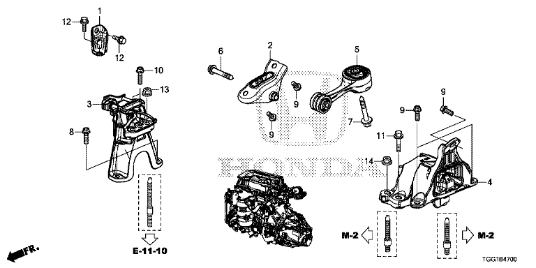 Engine mount (MT)