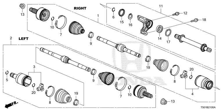 Front drive shaft/Half shaft