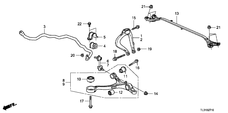 Front stabilizer / Front lower arm