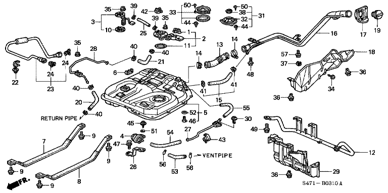 Fuel tank (4WD)