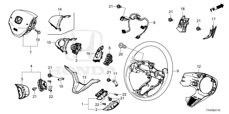 Steering wheel (SRS)