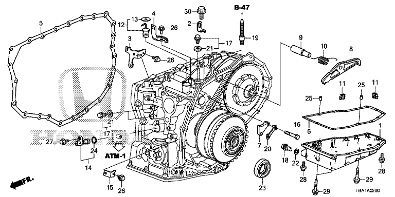 Transmission case short parts