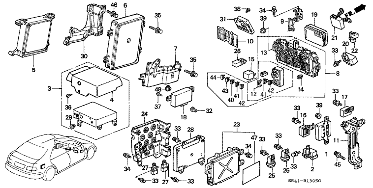 Control unit (interior)
