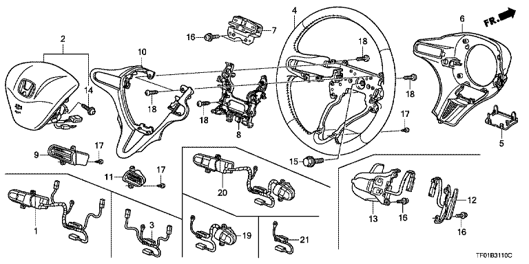 Steering wheel (SRS)