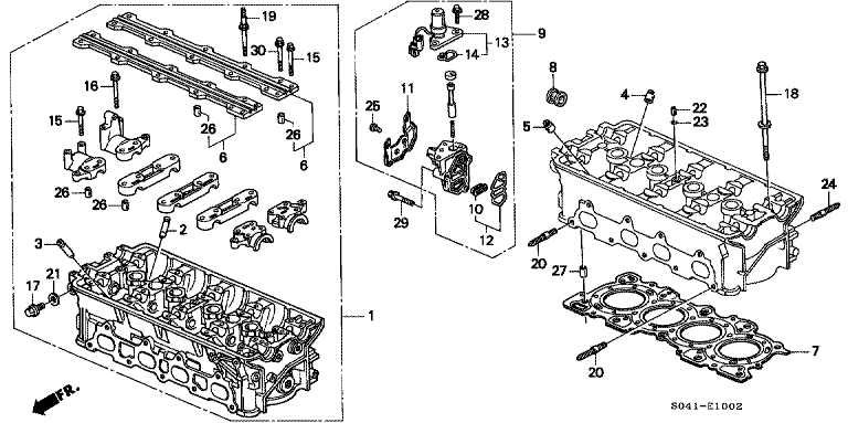 Cylinder head (DOHC)