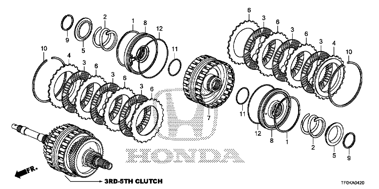 Clutch (third fifth) (5AT)