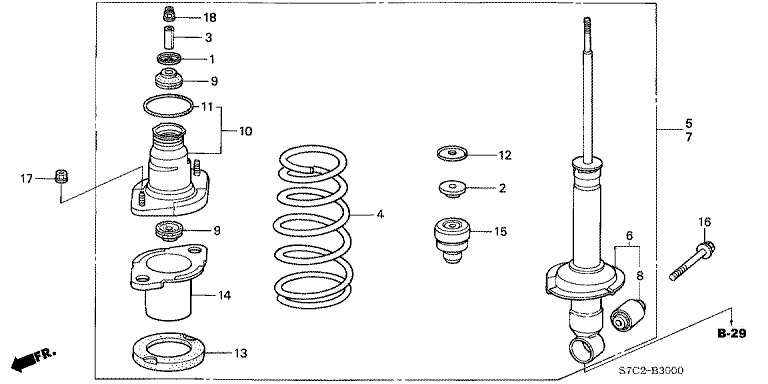 Rear damper