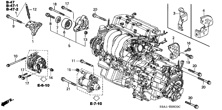 Engine mounting bracket