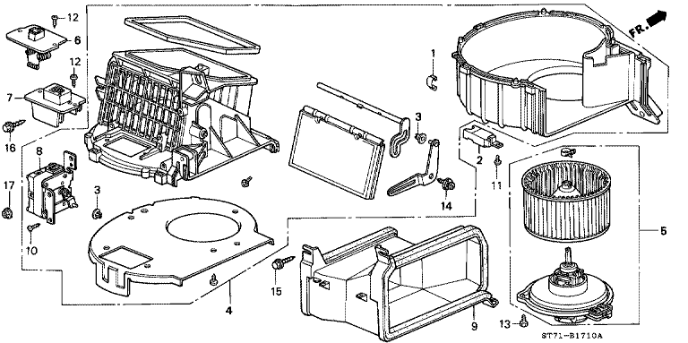Heater blower