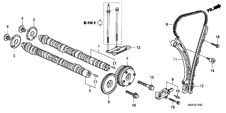 Camshaft/Cam Chain (TYPE R)