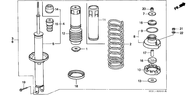 Rear damper
