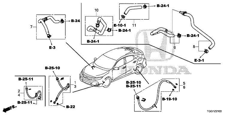 Hose/tube/service kit parts