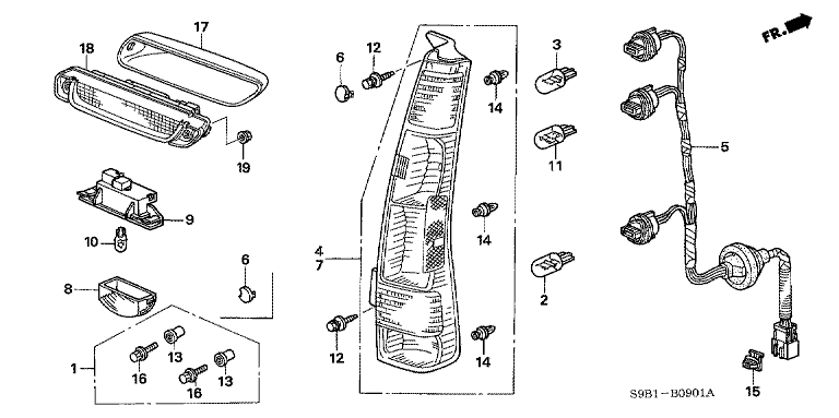 Tail light/license light