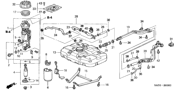 Fuel tank (2WD)