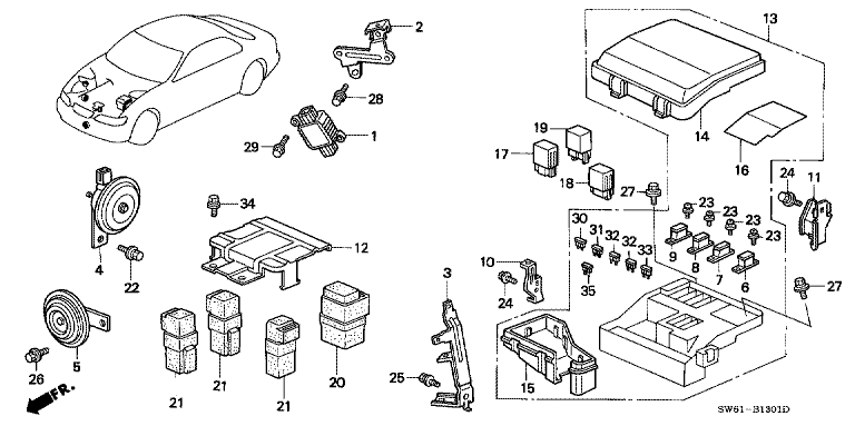 Control unit (engine room) (V6)
