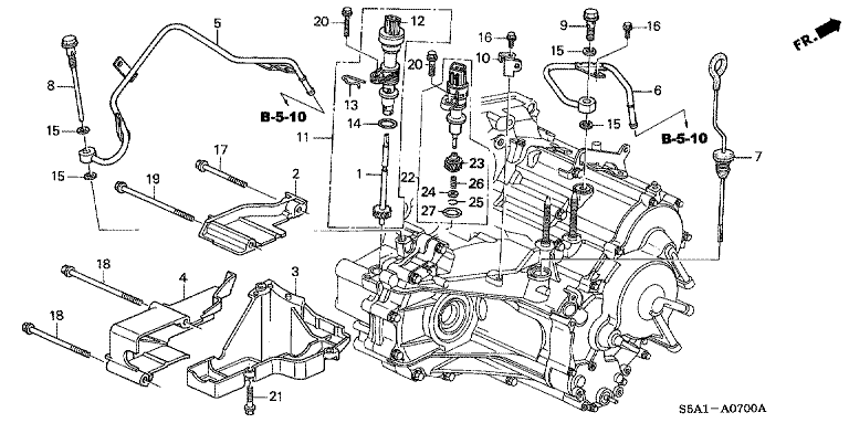 ATF pipe/speed sensor