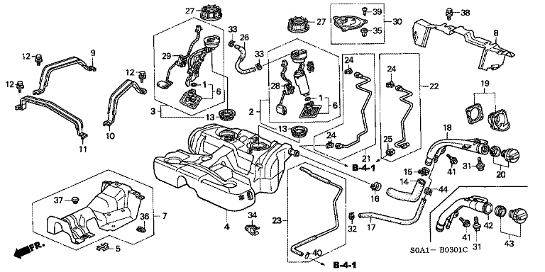 Fuel tank (4WD)