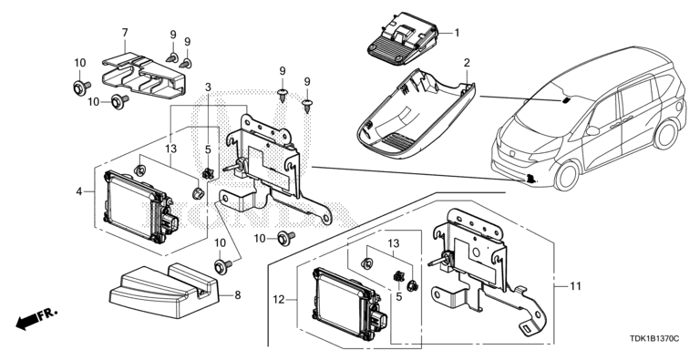 Nidec 車載用カメラユニット 36160-TDL-J53-M1 36160-TDK-J53 Camera ASSY., Monocular Honda | YoshiParts