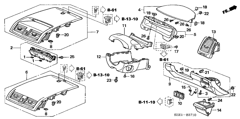 Instrument Panel Garnish (Driver Side)