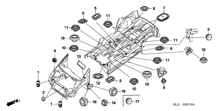 Grommet (1) (bulkhead/floor)