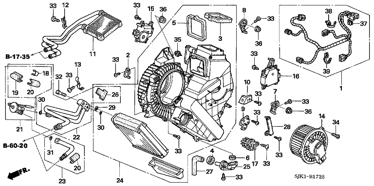 Rear cooler unit