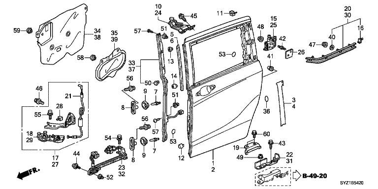Sliding door panel