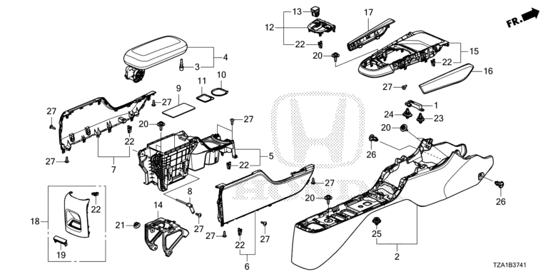 38387-TZA-J01 Antenna ASSY., LF Honda | YoshiParts