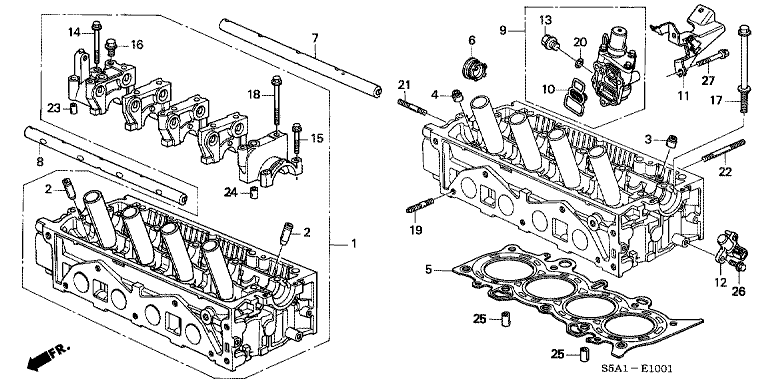 Cylinder head (VTEC)