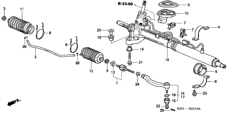 Power steering gearbox