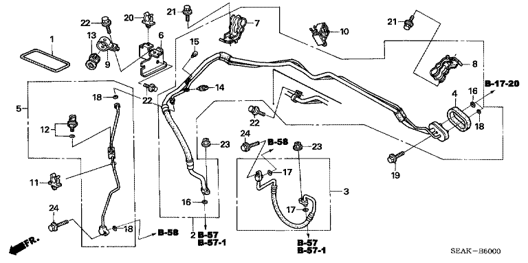 Air conditioning (hose / pipe)