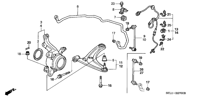 Front stabilizer / Front lower arm