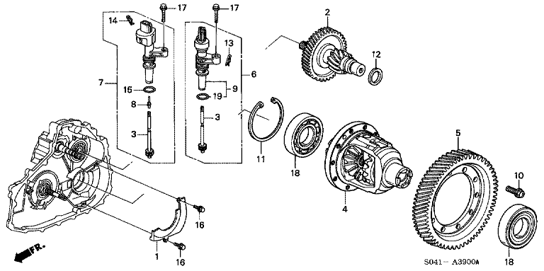 Differential Gear/Speedometer Gear (HMM)