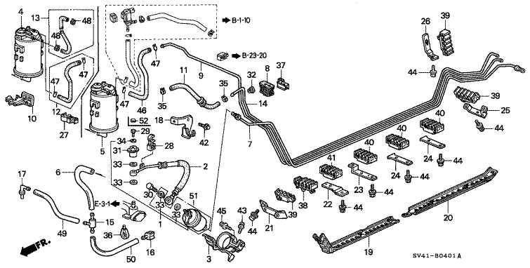 Fuel pipe (DOHC)