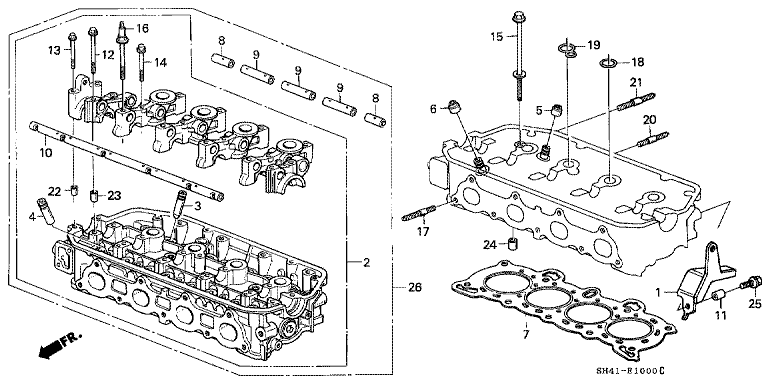 Cylinder head (SOHC)