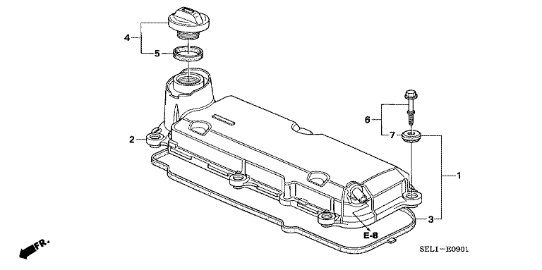 Cylinder head cover (VTEC)