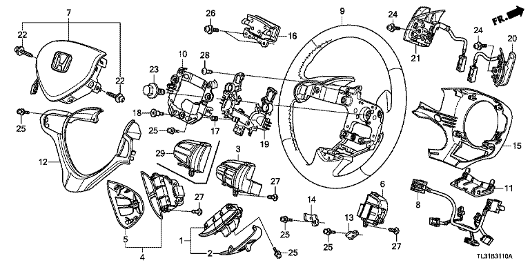 Steering wheel (SRS)
