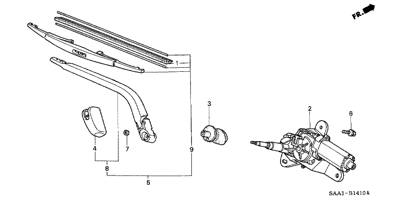 Rear wiper