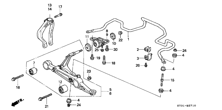 Front stabilizer / Front lower arm