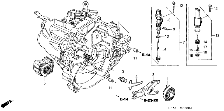 Clutch release (2WD)