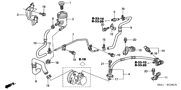 Power steering hose/pipe