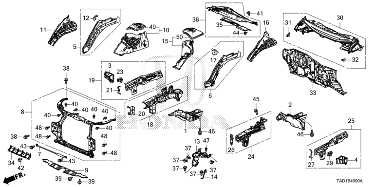 Front bulkhead / Dashboard