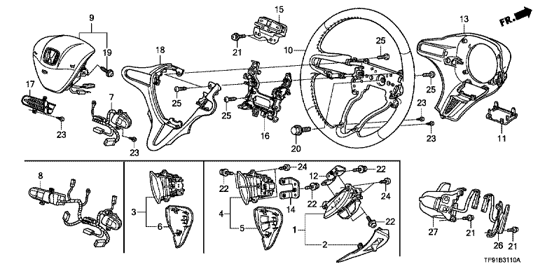 Steering wheel (SRS)