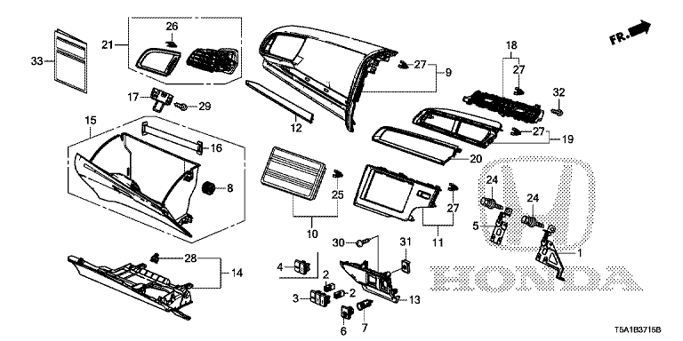 Instrument Panel Garnish (Passenger Side)