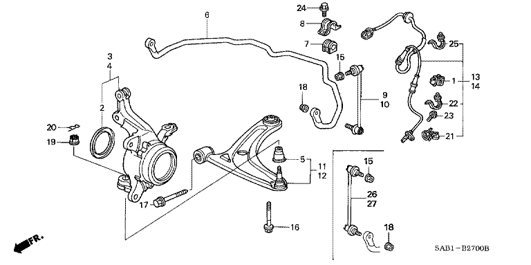 Front stabilizer / Front lower arm