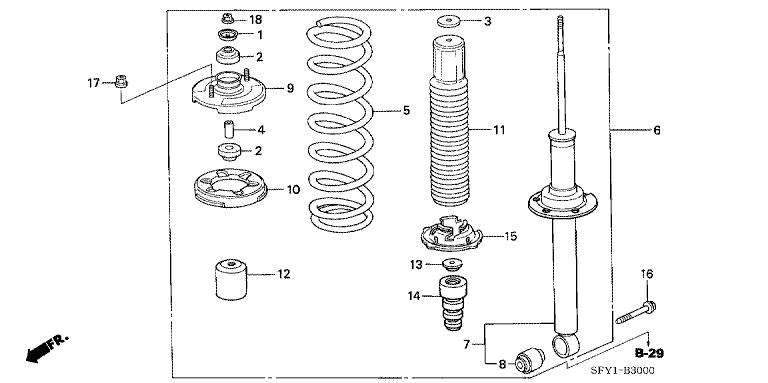Rear damper