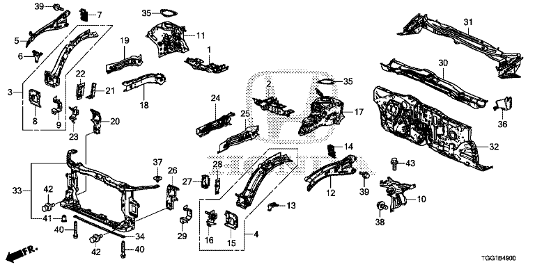 Front bulkhead / Dashboard