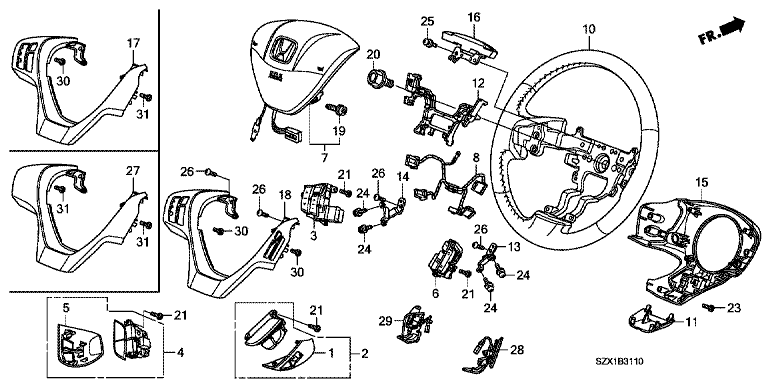 Steering wheel (SRS)