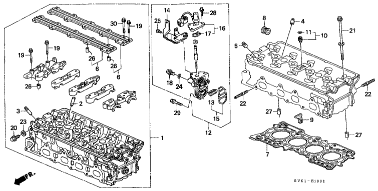 Cylinder head (DOHC)