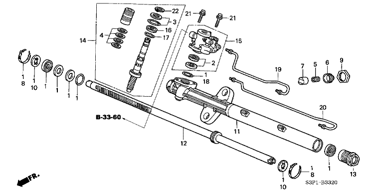Power Steering Gearbox Short Parts