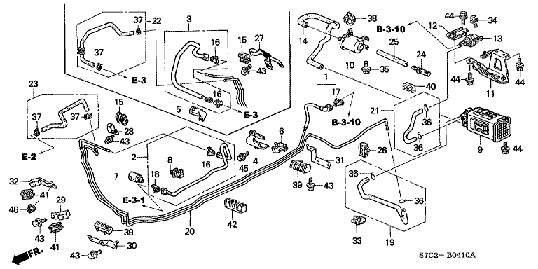 Fuel pipe (4WD)